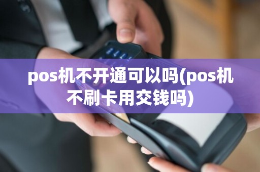 pos机不开通可以吗(pos机不刷卡用交钱吗)  第1张