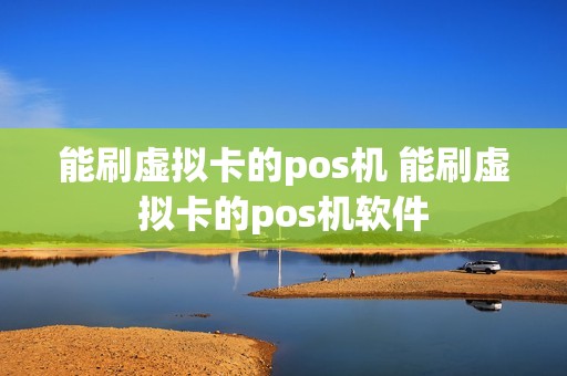 能刷虚拟卡的pos机 能刷虚拟卡的pos机软件