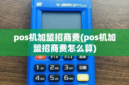 pos机加盟招商费(pos机加盟招商费怎么算)