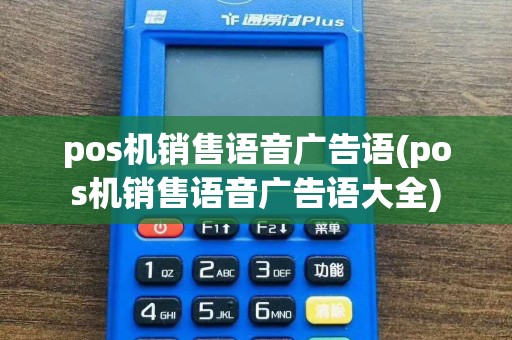 pos机销售语音广告语(pos机销售语音广告语大全)