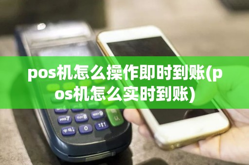 pos机怎么操作即时到账(pos机怎么实时到账)  第1张