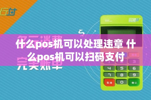 什么pos机可以处理违章 什么pos机可以扫码支付