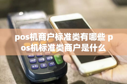 pos机商户标准类有哪些 pos机标准类商户是什么