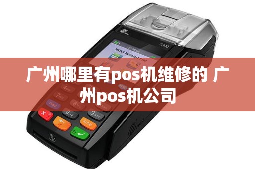 广州哪里有pos机维修的 广州pos机公司