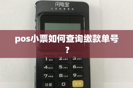 pos小票如何查询缴款单号？  第1张
