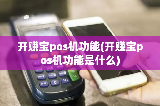 开赚宝pos机功能(开赚宝pos机功能是什么)
