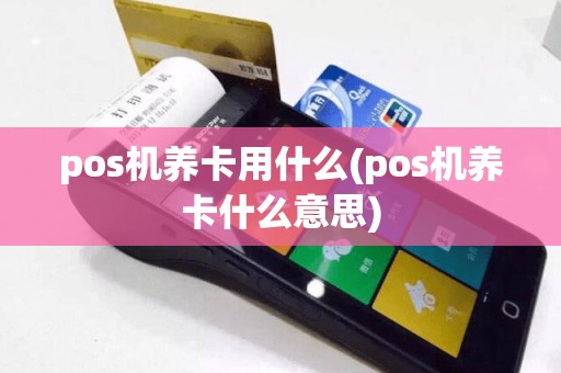 pos机养卡用什么(pos机养卡什么意思)
