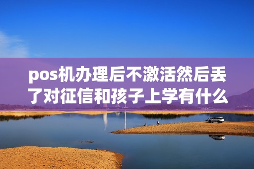 pos机办理后不激活然后丢了对征信和孩子上学有什么影响没