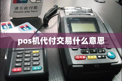 pos机代付交易什么意思