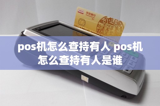 pos机怎么查持有人 pos机怎么查持有人是谁