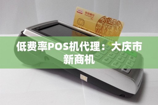 低费率POS机代理：大庆市新商机