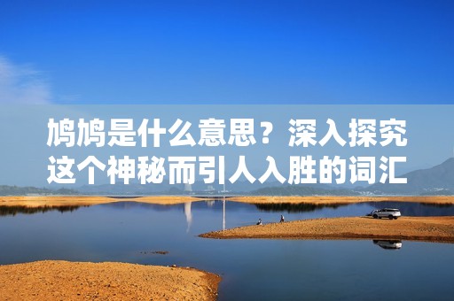 鸠鸠是什么意思？深入探究这个神秘而引人入胜的词汇！