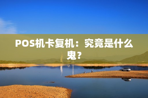 POS机卡复机：究竟是什么鬼？