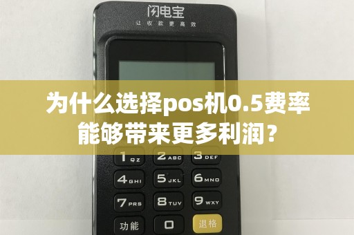 为什么选择pos机0.5费率能够带来更多利润？