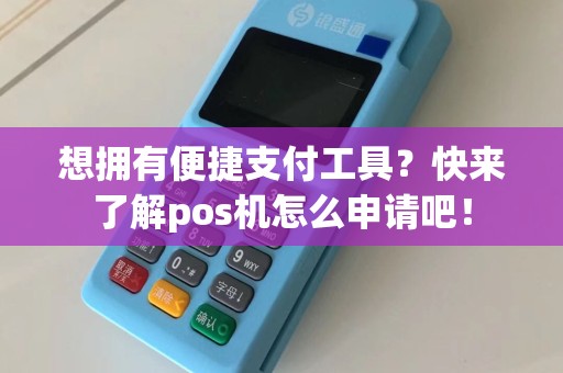 想拥有便捷支付工具？快来了解pos机怎么申请吧！
