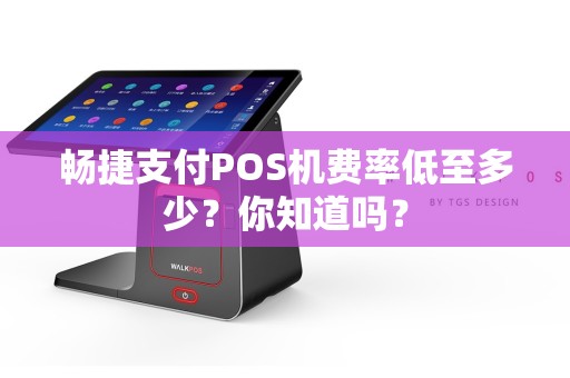 畅捷支付POS机费率低至多少？你知道吗？
