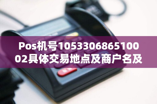 Pos机号105330686510002具体交易地点及商户名及类型