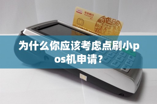 为什么你应该考虑点刷小pos机申请？