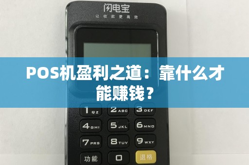 POS机盈利之道：靠什么才能赚钱？  第1张