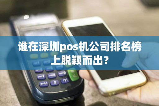 谁在深圳pos机公司排名榜上脱颖而出？