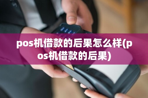 pos机借款的后果怎么样(pos机借款的后果)