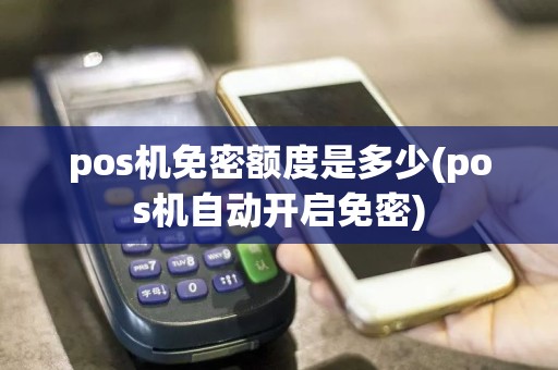 pos机免密额度是多少(pos机自动开启免密)