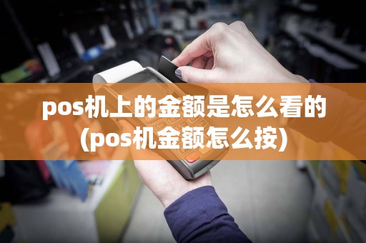 pos机上的金额是怎么看的(pos机金额怎么按)