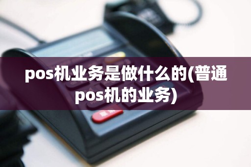 pos机业务是做什么的(普通pos机的业务)