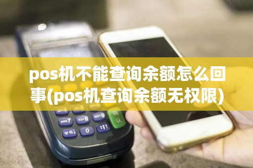 pos机不能查询余额怎么回事(pos机查询余额无权限)