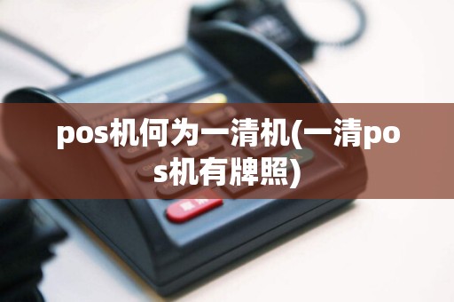 pos机何为一清机(一清pos机有牌照)