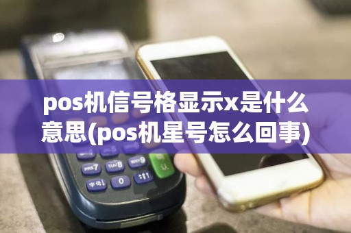 pos机信号格显示x是什么意思(pos机星号怎么回事)