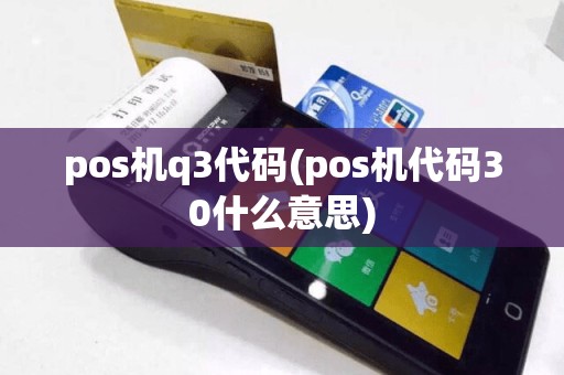 pos机q3代码(pos机代码30什么意思)