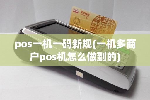 pos一机一码新规(一机多商户pos机怎么做到的)