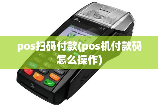 pos扫码付款(pos机付款码怎么操作)