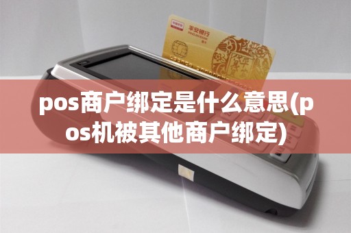 pos商户绑定是什么意思(pos机被其他商户绑定)