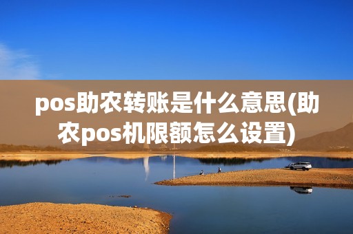 pos助农转账是什么意思(助农pos机限额怎么设置)