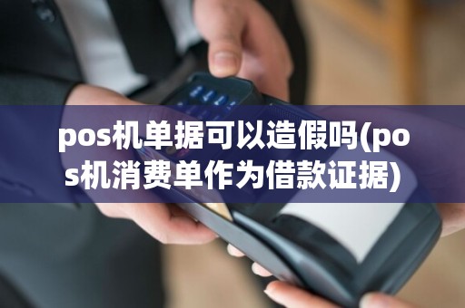 pos机单据可以造假吗(pos机消费单作为借款证据)