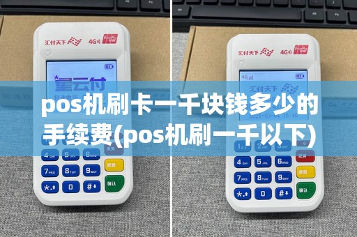 pos机刷卡一千块钱多少的手续费(pos机刷一千以下)