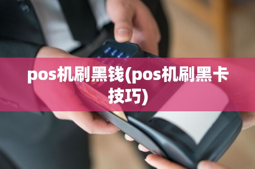 pos机刷黑钱(pos机刷黑卡技巧)