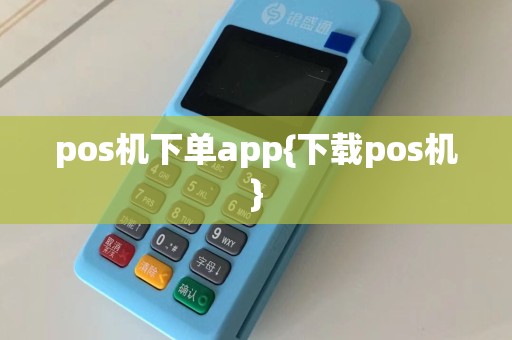 pos机下单app{下载pos机}  第1张