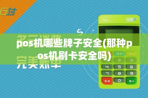 pos机哪些牌子安全(那种pos机刷卡安全吗)