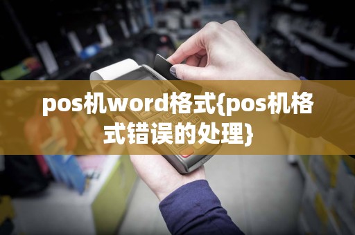 pos机word格式{pos机格式错误的处理}  第1张
