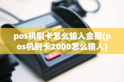 pos机刷卡怎么输入金额(pos机刷卡2000怎么输入)