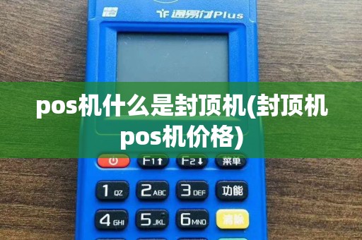 pos机什么是封顶机(封顶机pos机价格)