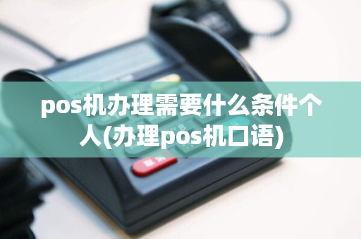 pos机办理需要什么条件个人(办理pos机口语)