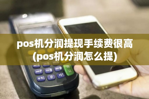 pos机分润提现手续费很高(pos机分润怎么提)