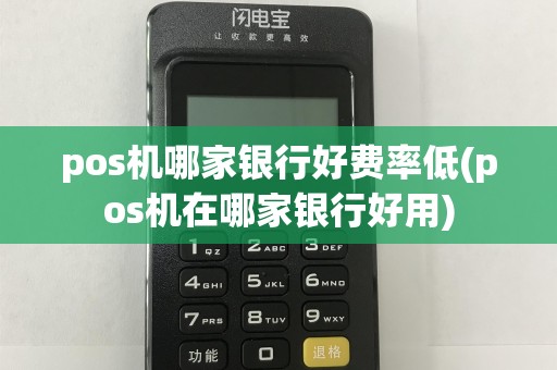 pos机哪家银行好费率低(pos机在哪家银行好用)