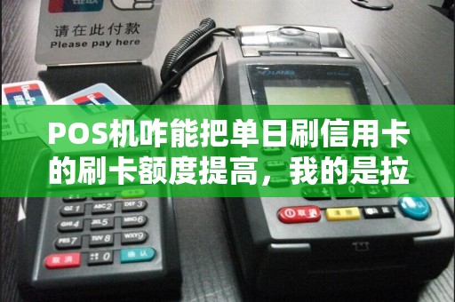 POS机咋能把单日刷信用卡的刷卡额度提高，我的是拉卡拉的机器