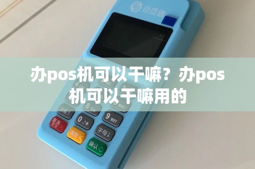 办pos机可以干嘛？办pos机可以干嘛用的