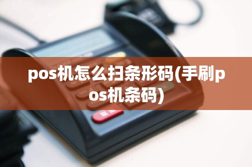pos机怎么扫条形码(手刷pos机条码)